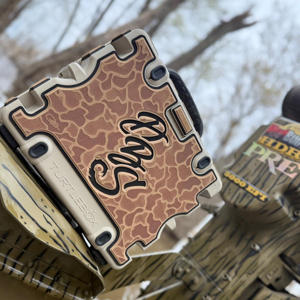 "Dirty Bird Supply Co CAMO" - Custom Speaker Shell for Turtlebox