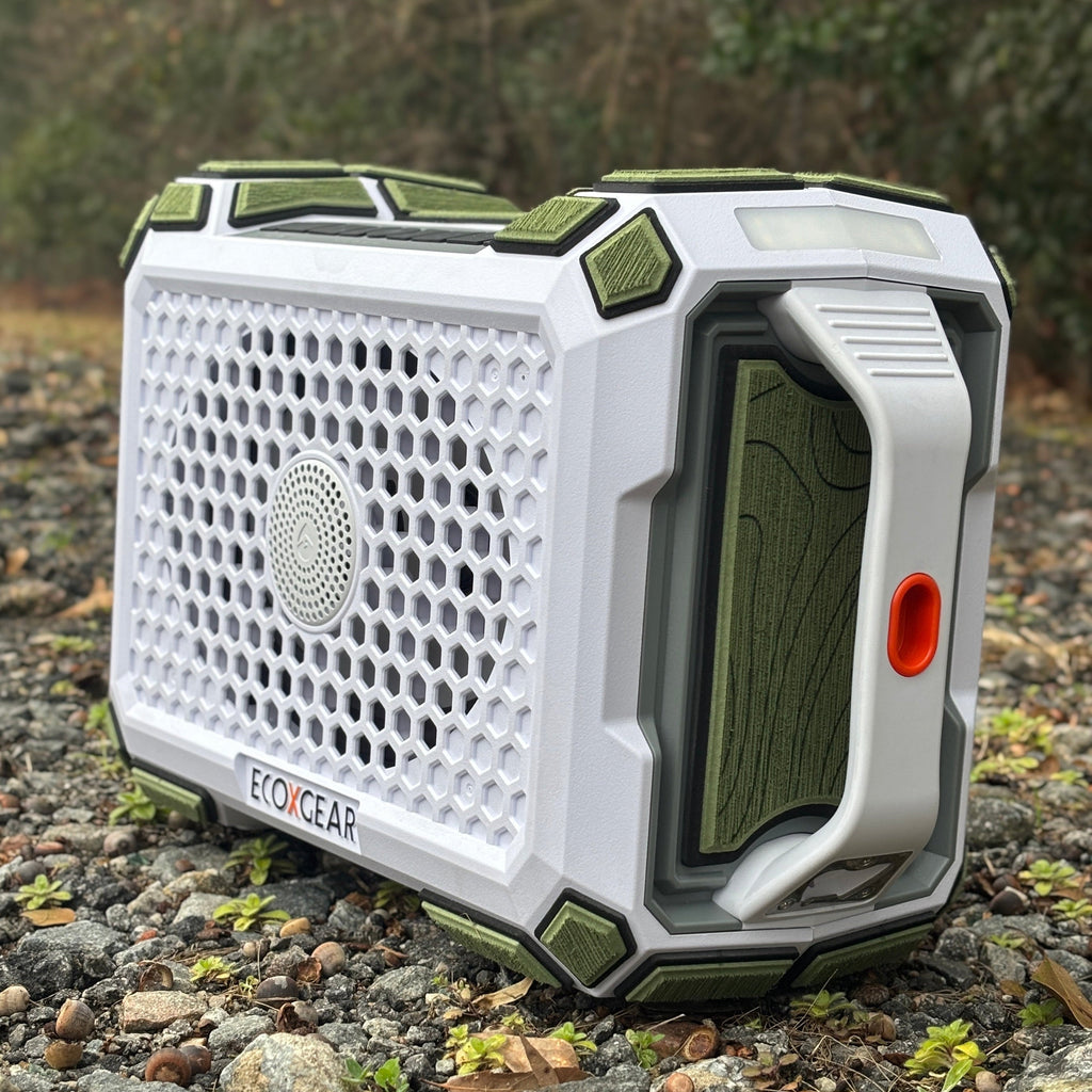 "Topo" - Custom EVA Foam Routed Speaker Shell for Ecoxgear Defender
