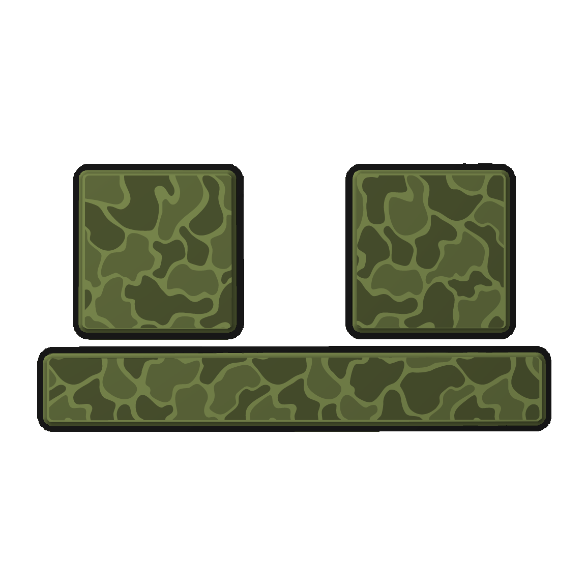 "Jett's Camo" - Custom EVA Foam Routed Speaker Shell for Ecoxgear Defender Scout
