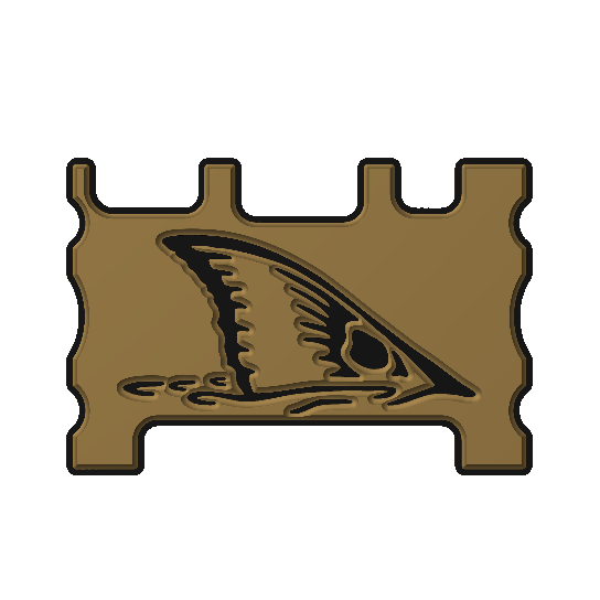 "Red Fish Tail" - Custom Speaker Shell for Turtlebox or Ecoxgear Defender