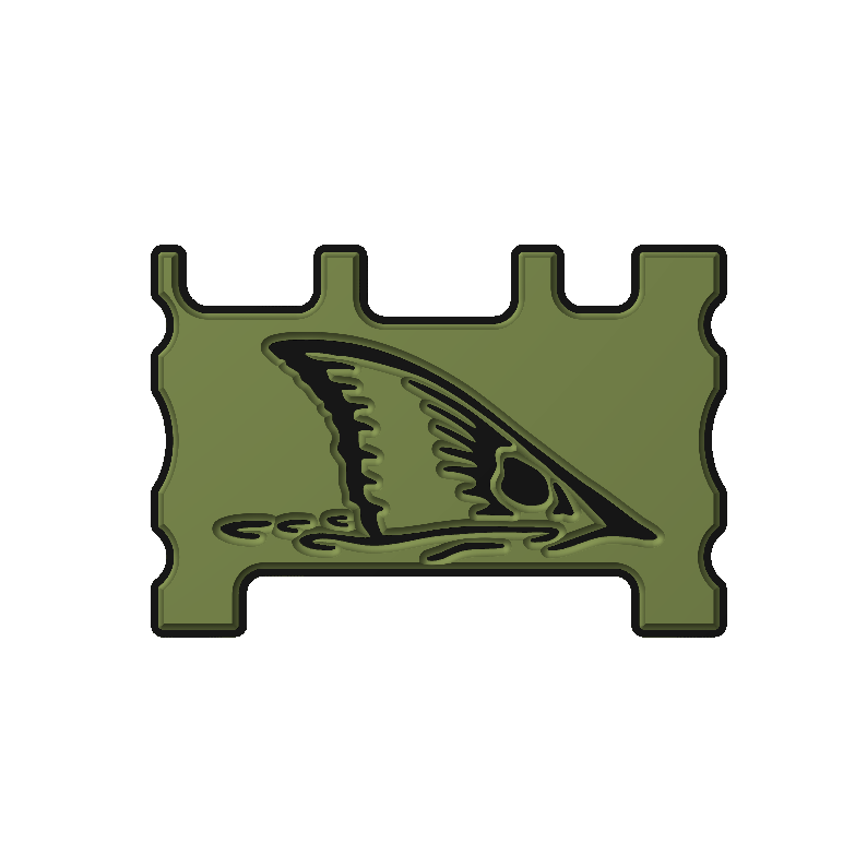 "Red Fish Tail" - Custom Speaker Shell for Turtlebox or Ecoxgear Defender