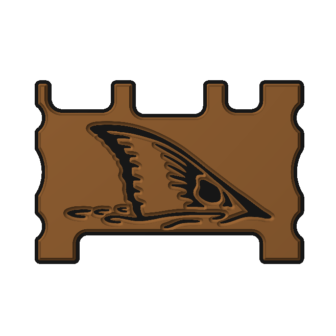 "Red Fish Tail" - Custom Speaker Shell for Turtlebox or Ecoxgear Defender